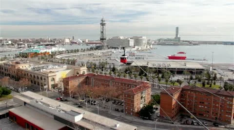 Cable car in Barcelona Video stock 20526261