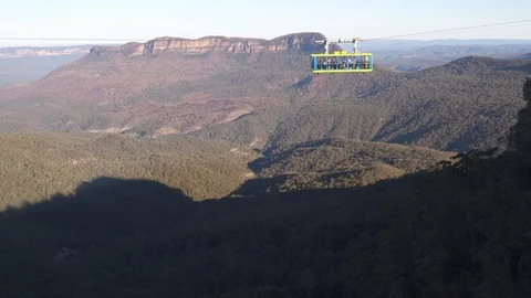Cable Car in Blue Mountain,Sydney Video stock 92194740