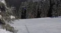 Cable Car Chairlift Passing Skier Skiing Snowboarding Winter Mountain Ski Resort HD Footage