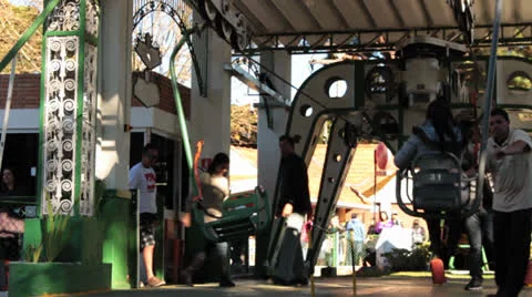 Cable car from the city of Campos do Jordao 03 Video stock 24110780