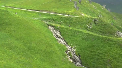 Cable car climb to Mount First, Switzerland. 스톡 동영상 145287481