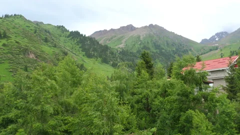 Cable car, climbing the mountains Video stock 296904121