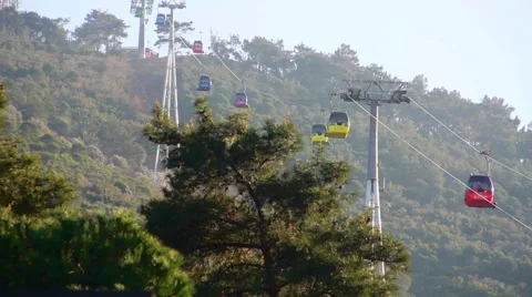 Cable car color Stock Footage 63117053