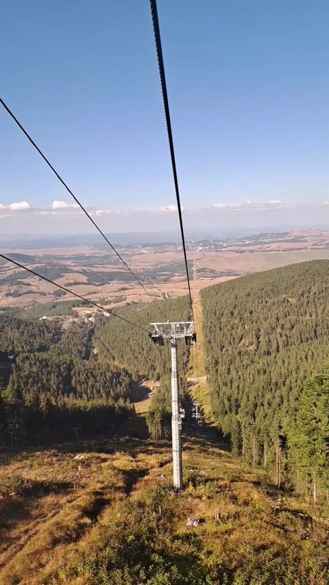 Cable Car Descent Short Video Video stock 250089346