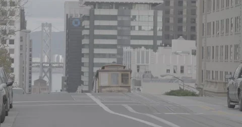Cable Car Dropping off People in San Francisco Stock Footage 131361100