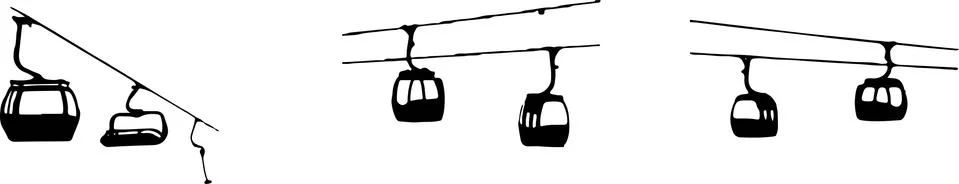 Cable car icon isolated on background Stock Illustration