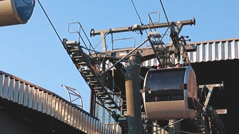 The cable car lift Stock Footage 266547790