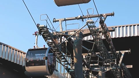 The cable car lift Stock Footage 266547840