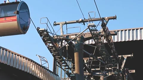 The cable car lift Stock Footage 266547860