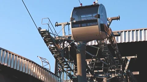 The cable car lift Stock Footage 266547920