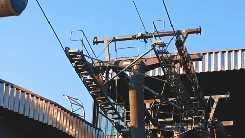 The cable car lift Stock Footage 266547954