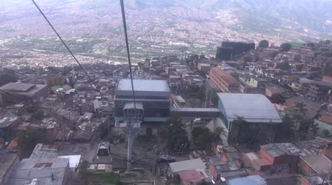Cable car Medellin Video stock 45870339