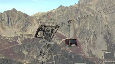 Cable Car Mont Blanc Stock Footage 97472708