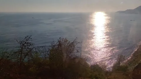Cable car from the mountain footage Video stock 247826928
