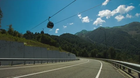 Cable car in the mountains Stock-Footage 94722673