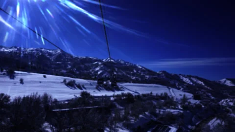 A cable car in the mountains. Stock Footage 236711546