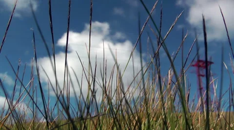 Cable Car In The Mountains,Out of Focus Stock Footage 66235156