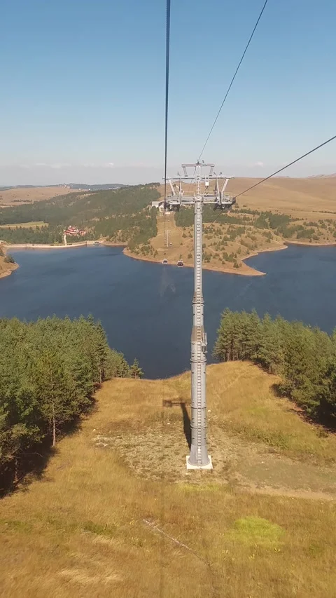 Cable Car Moves Away Video Video stock 250088796