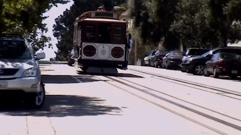 Cable Car Nr. 1 in San Francisco (USA) Stock Footage 81576652