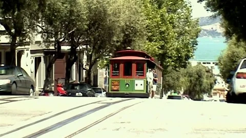 Cable Car Nr. 13 in San Francisco (USA) Stock Footage 81576769