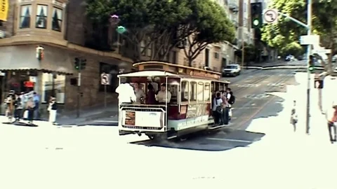 Cable Car Nr. 21 in San Francisco (USA) Stock Footage 81576763
