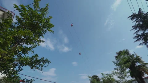 Cable car at the Ordu Province Turkey Stock Footage 146855853