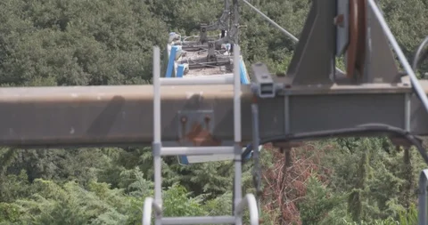 Cable car in Pierre Loti Stock Footage 93512886