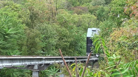 Cable car on a rail Stock Footage 42800525