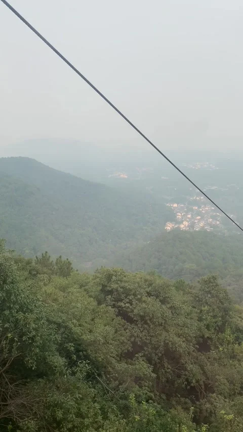 Cable car ride in Hangzhou Stock Footage 341362025