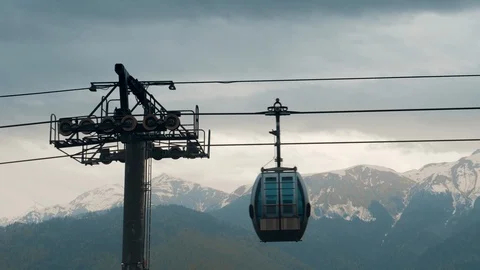 Cable car running Stock Footage 108027114