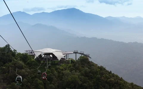 Cable Car Running Time Lapse Stock Footage 49065622