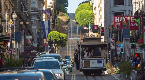 Cable Car in San Francisco Video stock 34594790