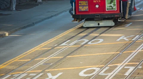 Cable Car in San Francisco Stock Footage 34621147