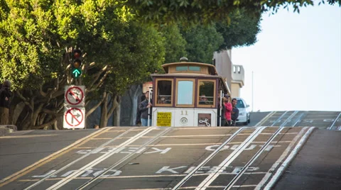 Cable Car in San Francisco Stock Footage 34622957