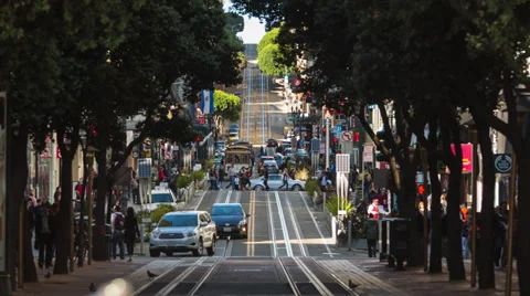 Cable Car in San Francisco Video stock 34858602