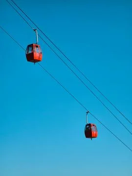 Cable car in the sky Stock Photos