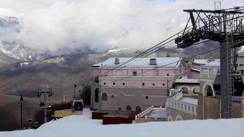 Cable car in sochi Video stock 121197637