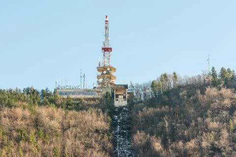 Cable Car Station Foto stock