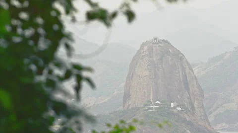 Cable Car Station on Sugar Loaf Mountain Stock Footage 64862901