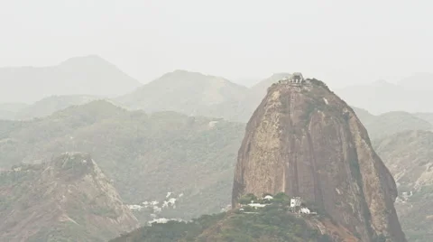 Cable Car Station on Sugar Loaf Mountain Stock Footage 64862917