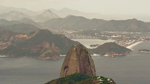 Cable Car Station on Sugar Loaf Mountain Stock Footage 64862927
