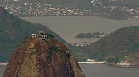 Cable Car Station on Sugar Loaf Mountain Stock Footage 64862957