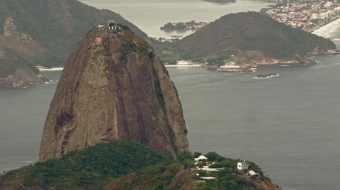 Cable Car Station on Sugar Loaf Mountain Stock Footage 64862963