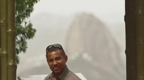 Cable Car Station on Sugar Loaf Mountain Stock Footage 64862973