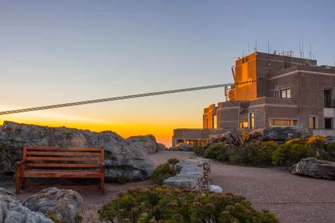 Cable car station at top of table mountain 4 Stock Photos