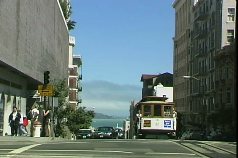 Cable Car Summit Stock Footage 816691