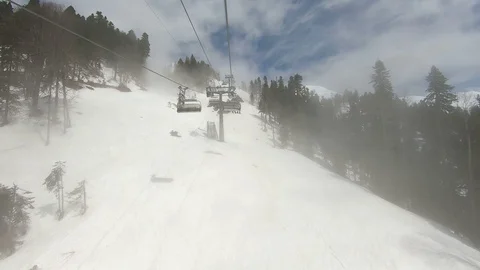 Cable Car Time Lapse. Stock Footage 106751046