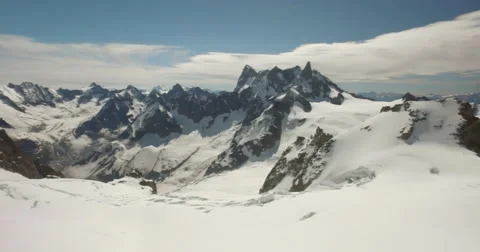 Cable car view between Italy and France Stock Footage 66306088