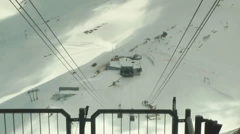 Cable car, Zugspitze, Germany, timelapse Stock Footage 25641637