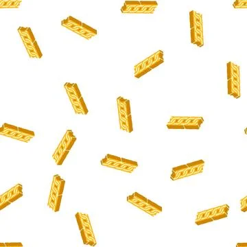 Cable chain isometric icon seamless pattern Illustrazione stock
